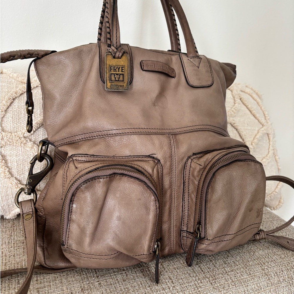 Frye Tan Leather Tote